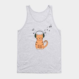 Musical Cat Tank Top